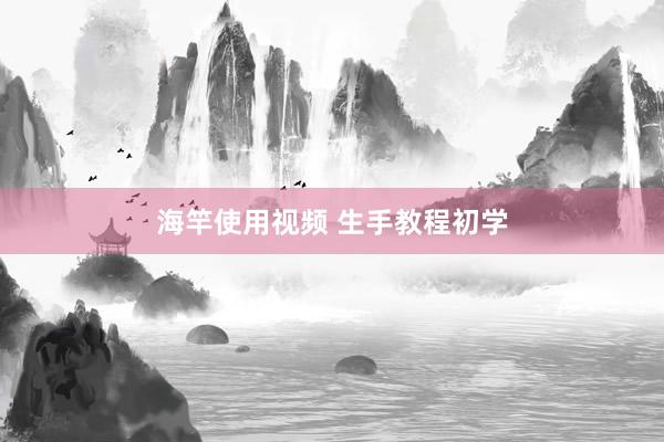 海竿使用视频 生手教程初学